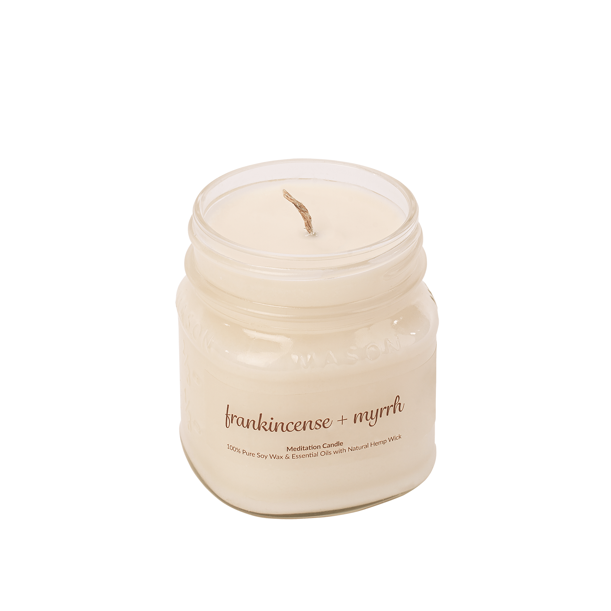 Scented soy wax candle Frankincense & Myrrh, Organic Goodness